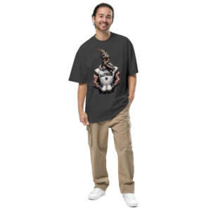 Skanderbeg Oversized Faded T-shirt (100% Carded Cotton)
