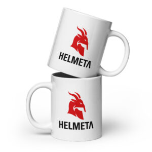 Helmeta White Glossy Mug