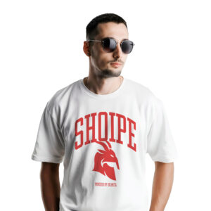 Unisex Oversized "SHQIPE" High Neck T-Shirt